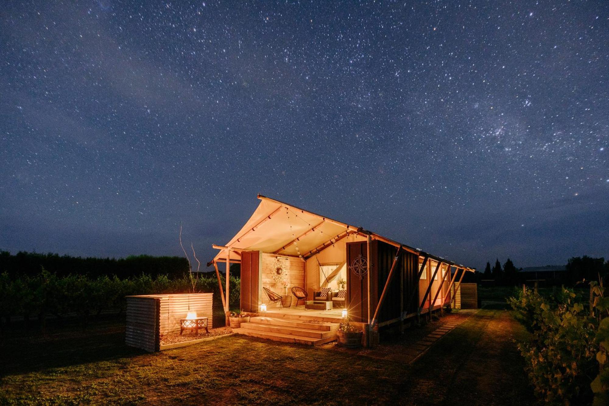 Villas & Vines Glamping ヘイスティングズ エクステリア 写真